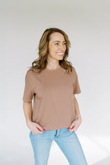 Ginger Snap Mom Cropped Tee