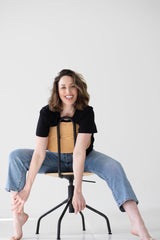 Black Mom Cropped Tee