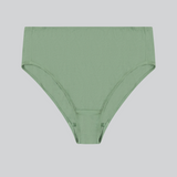 Compostable Organic Cotton High-Waist Brief (8 Color Options)