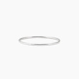 Recycled Sterling Silver Smooth Band Ring (1.1 mm)