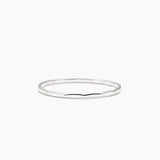 Recycled Sterling Silver Textured Band Ring (1.1 mm)