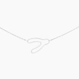 Recycled Sterling Silver Wishbone Necklace