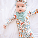 Convertible Bamboo Zip Romper - Fall Floral