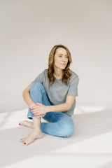 Moon Mist Mom Cropped Tee