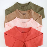 Peach Organic Cotton Baby Sleeper