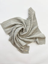 Classic Cable Knit Baby Blanket - Natural