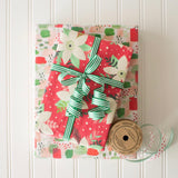 Poinsettia Eco Gift Wrap (Double Sided)