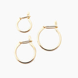 Recycled 14k Gold Huggie Hoops