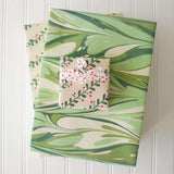 Marbled/Mistletoe Eco Gift Wrap (Double Sided)