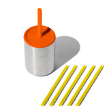 8oz Stainless Steel Sippy Cup - Spill Proof Straw Transition Cup (9 color options)