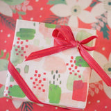 Poinsettia Eco Gift Wrap (Double Sided)