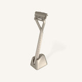 Pivoting Head Razor Stand - Silver