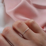 Recycled 14k Gold Textured Band Ring (1.1 mm)