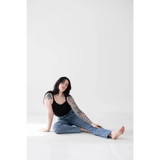 Black Organic Cotton Mom Tank
