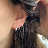 Recycled 14k Gold Huggie Hoops