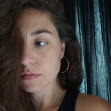Recycled 14K Gold Barely There Hoops