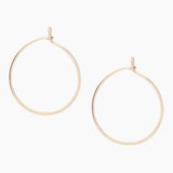 Recycled 14K Gold Barely There Hoops