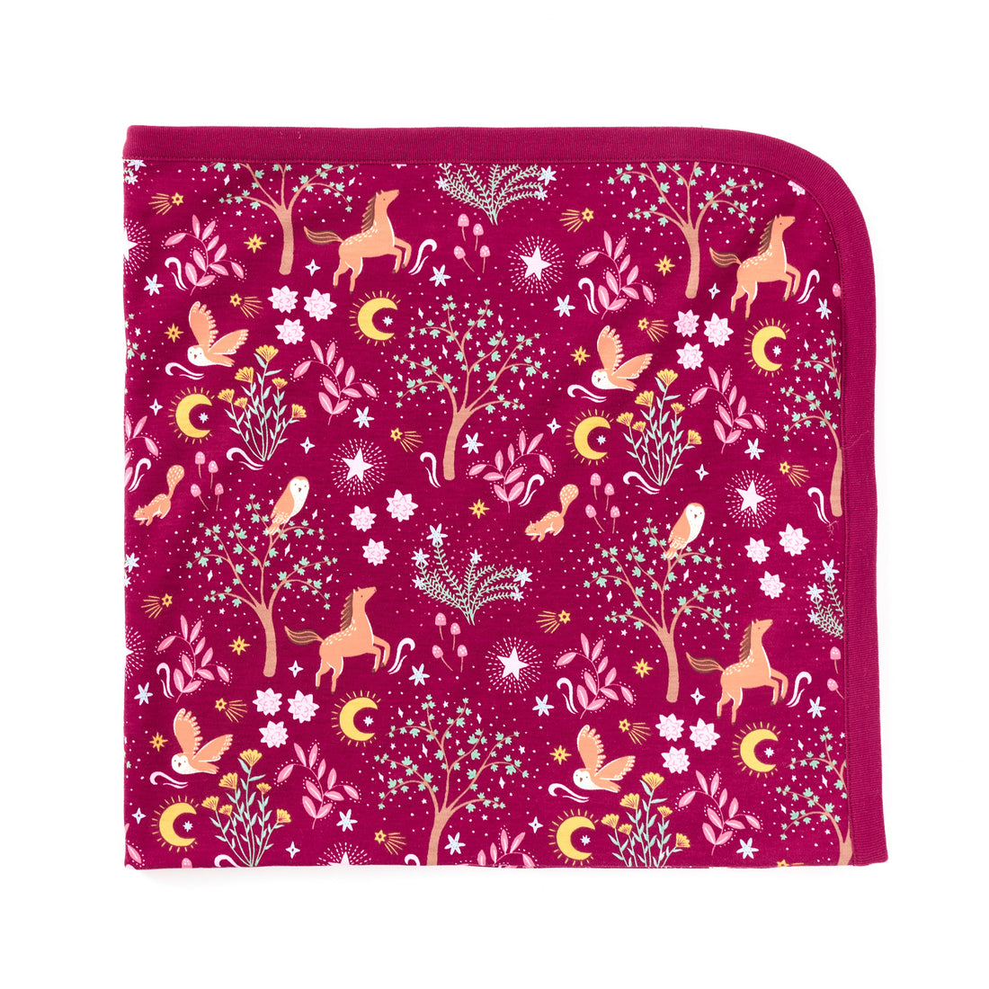 Bamboo Blend 2-ply Receiving Blanket - Woodland Dreams