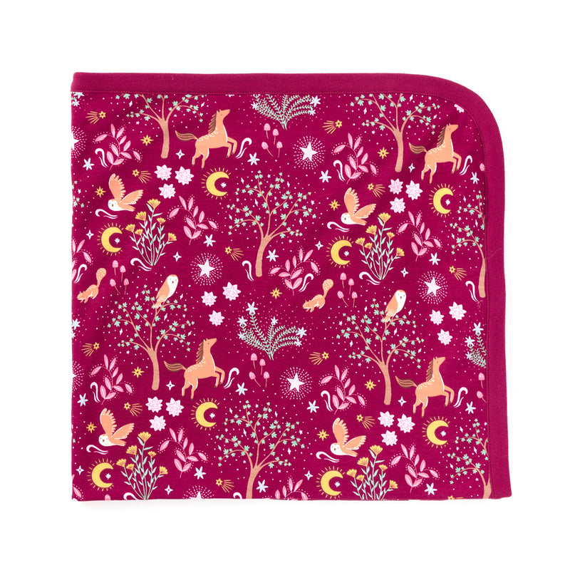 Bamboo Blend 2-ply Receiving Blanket - Woodland Dreams