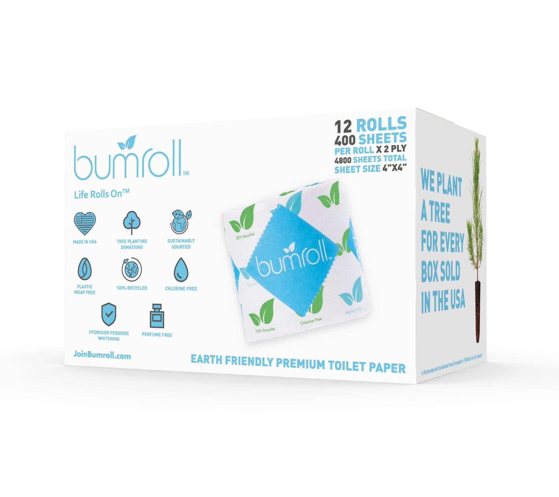 Bumroll Premium Toilet Paper And Towel Rolls - Made In The USA