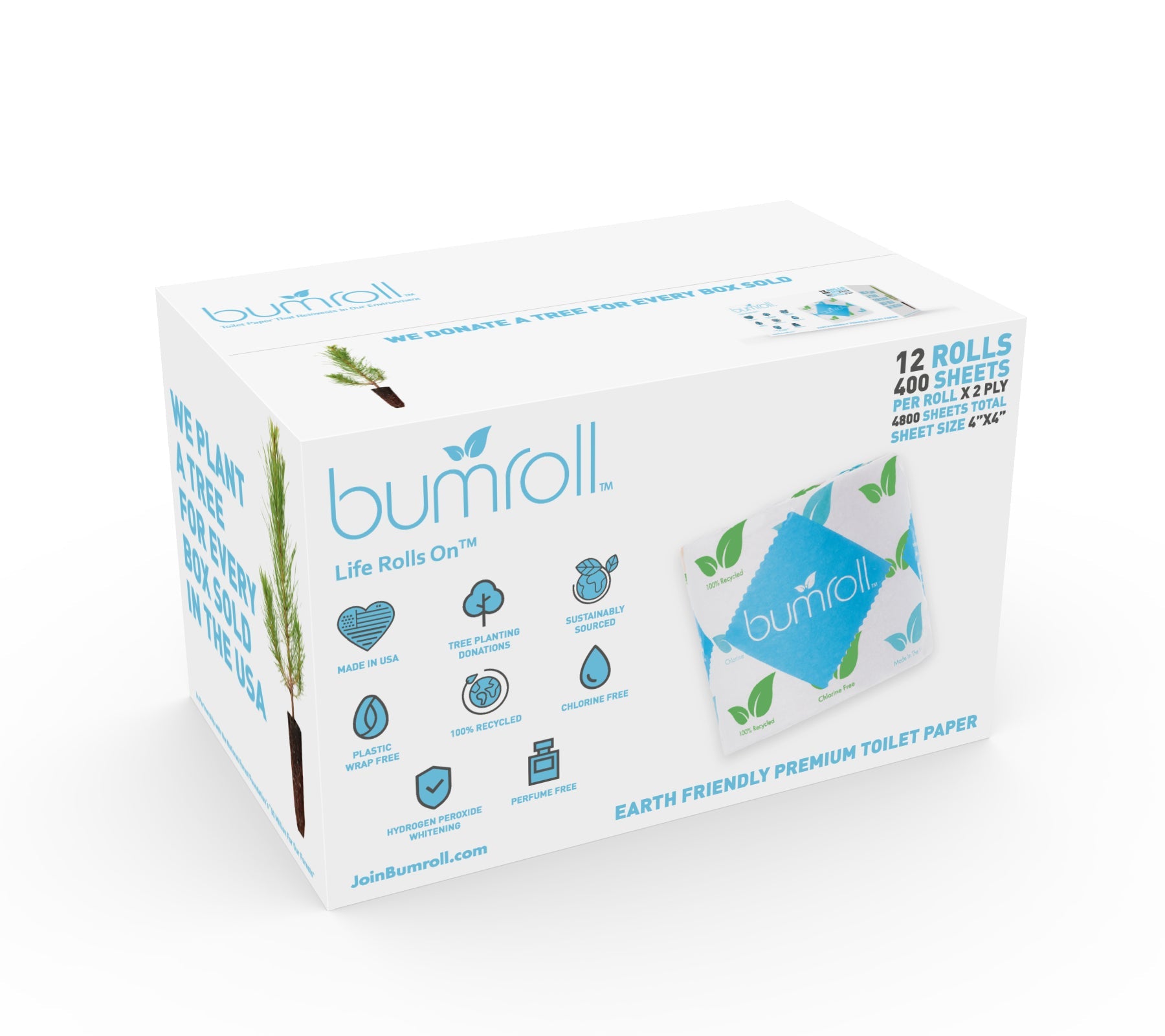 Bumroll Premium Toilet Paper And Towel Rolls - Made In The USA