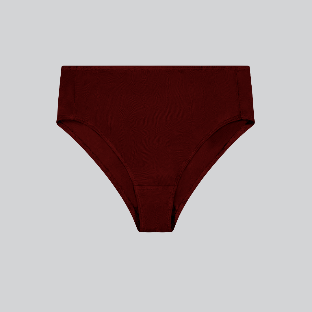 Compostable Organic Cotton High-Waist Brief (8 Color Options)