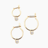 Recycled 14k Gold Huggie Hoops