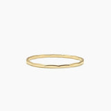 Recycled 14k Gold Textured Band Ring (1mm)