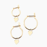 Recycled 14k Gold Huggie Hoops