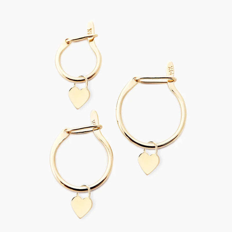 Recycled 14k Gold Huggie Hoops