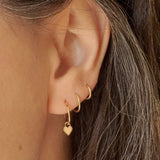 Recycled 14k Gold Huggie Hoops