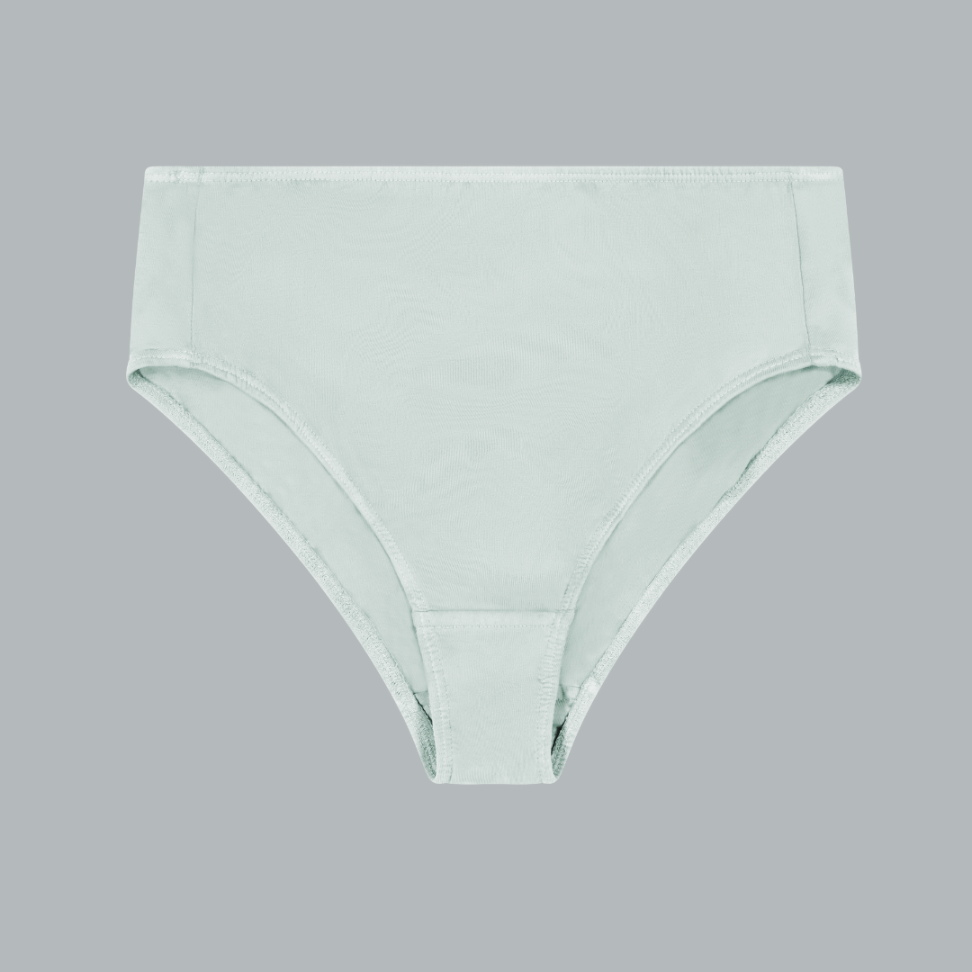 Compostable Organic Cotton High-Waist Brief (8 Color Options)