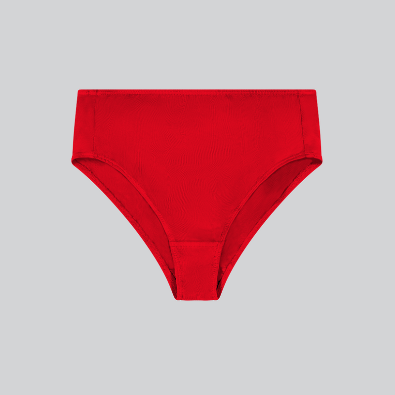 Compostable Organic Cotton High-Waist Brief (8 Color Options)