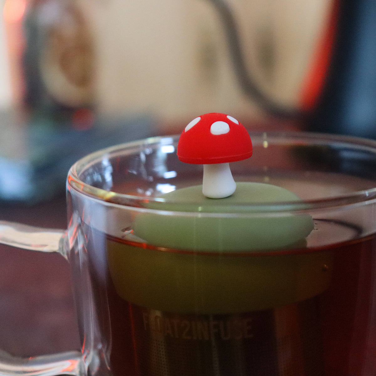 Floating Tea Infuser - Red Mushroom