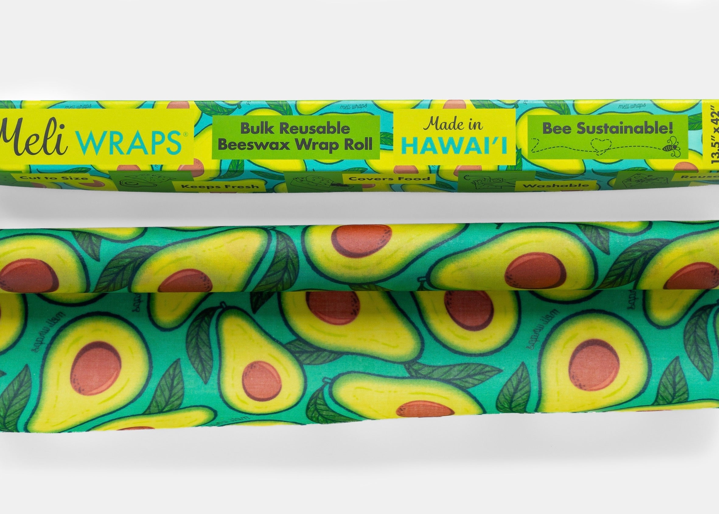 Meli Wraps Beeswax Food Wrap Roll - Avocado