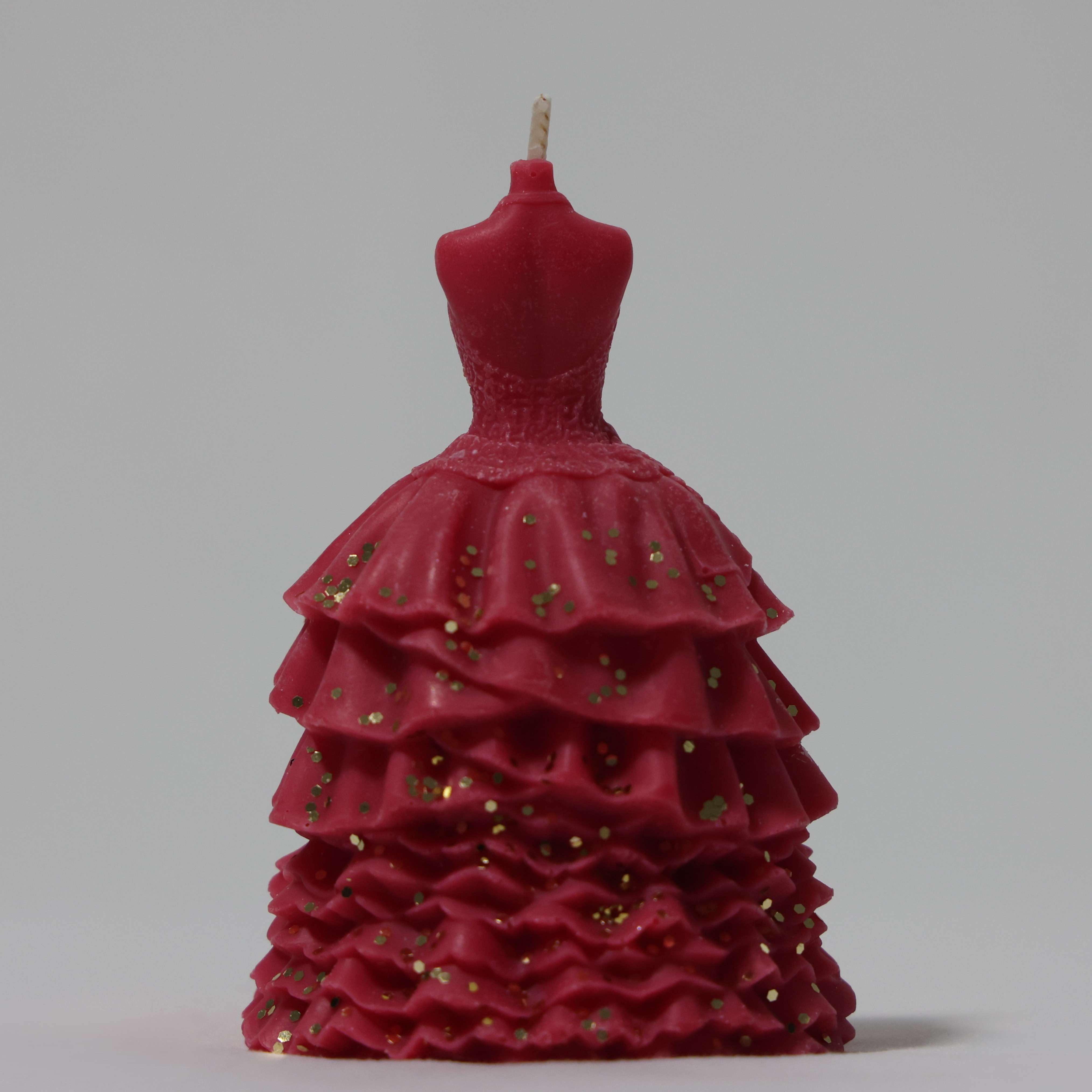 Coconut Soy Wax Glamour Gown Candle - Medium