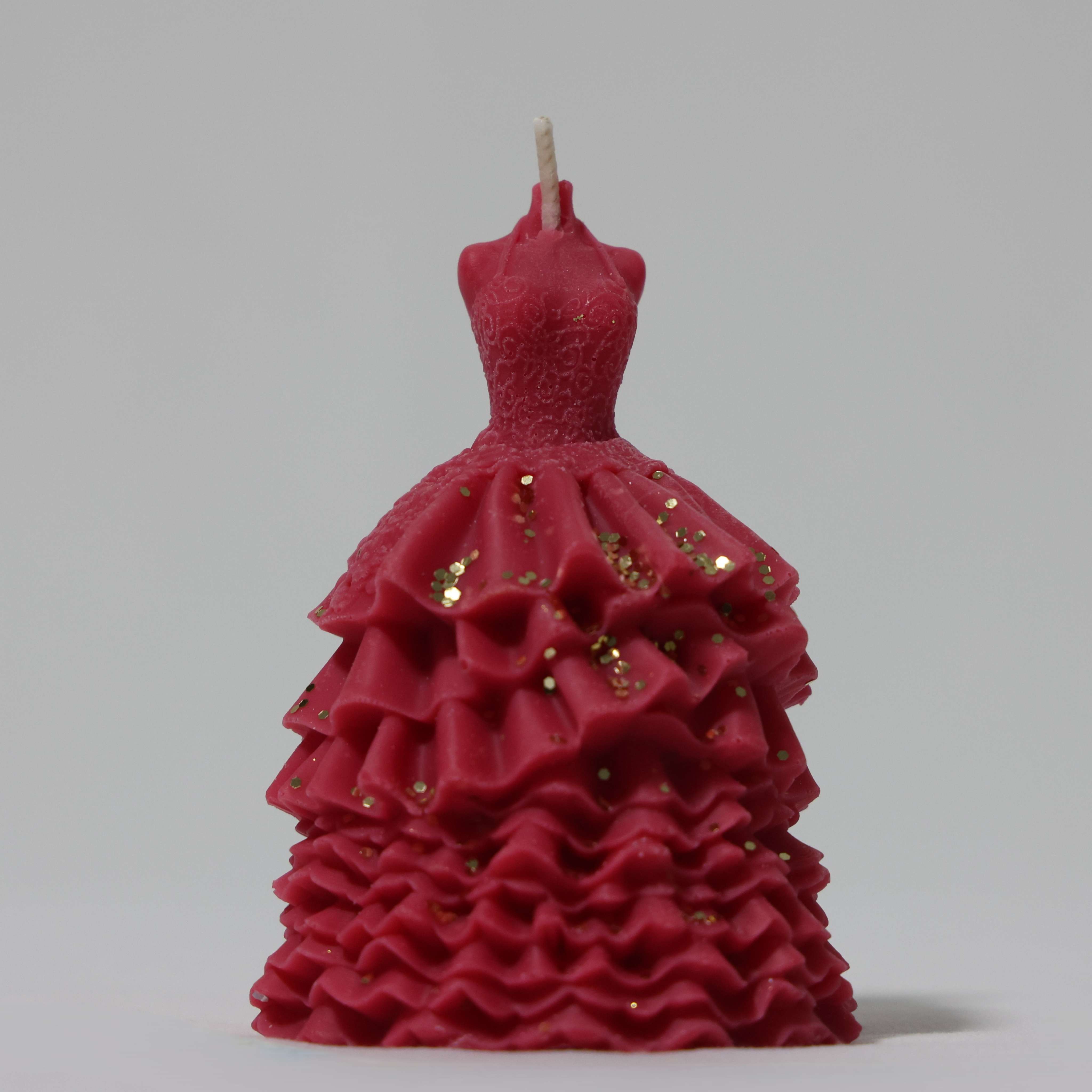 Coconut Soy Wax Glamour Gown Candle - Medium