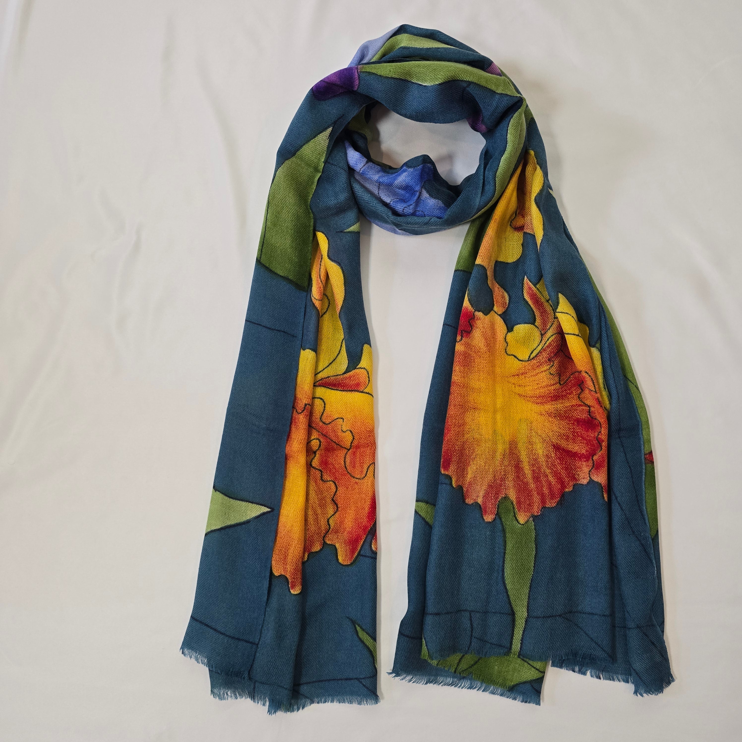 Pure Cashmere Scarf - Bloom