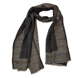 100% Pure Cashmere Scarf - Striped