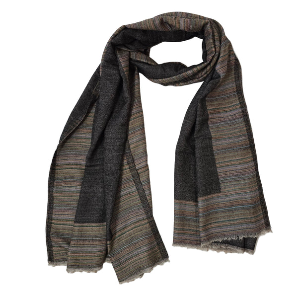 100% Pure Cashmere Scarf - Striped