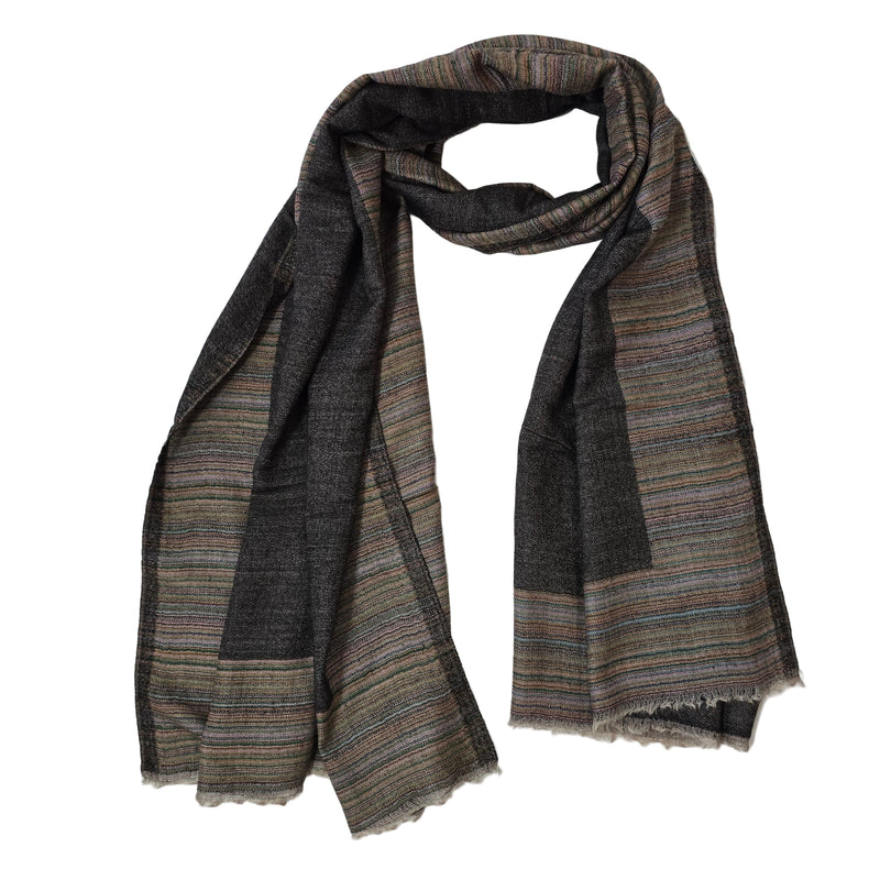 100% Pure Cashmere Scarf - Striped