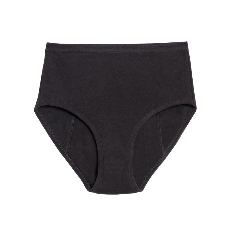 Extra Coverage High Waisted Period Underwear - Organic Cotton For Heavy Flows