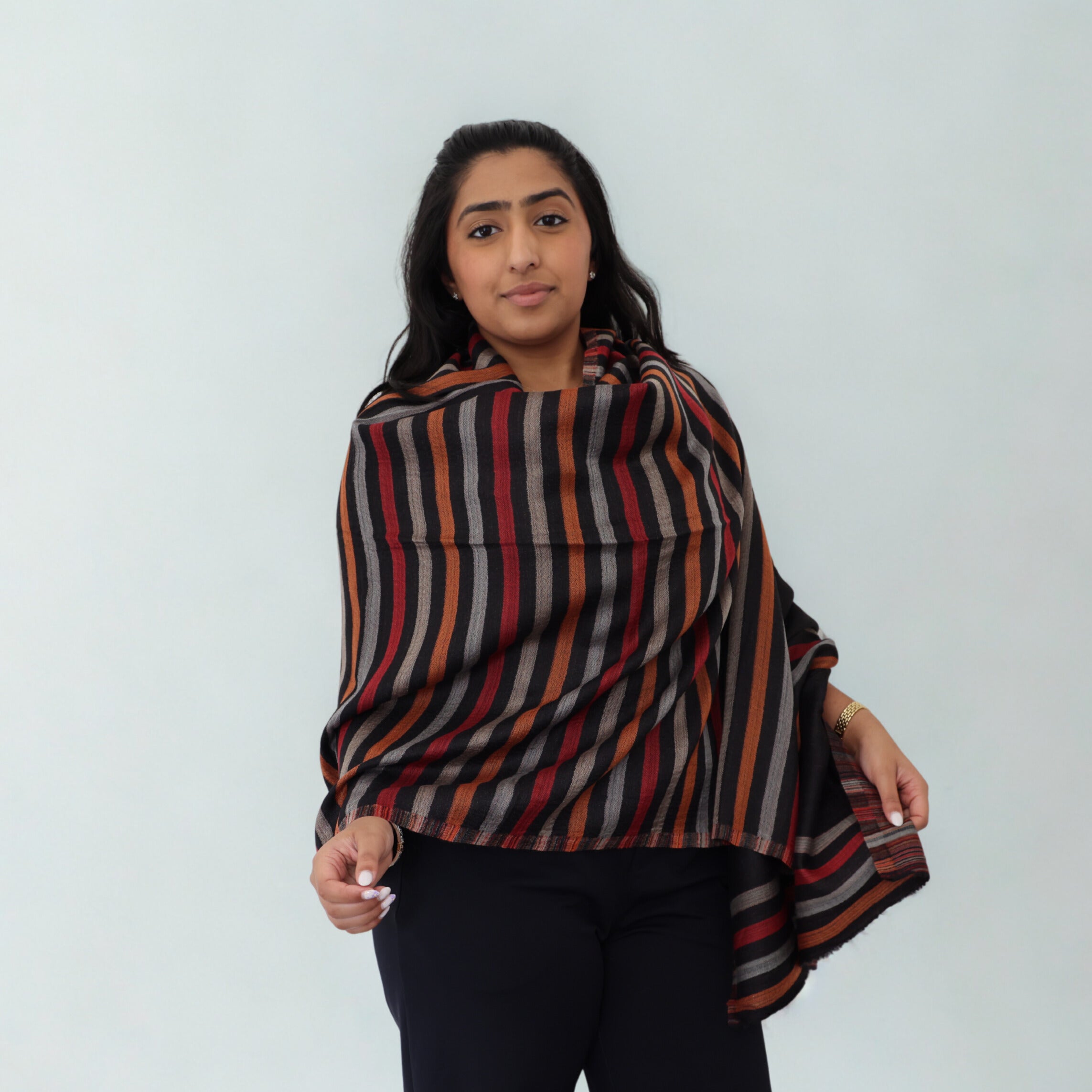 Pure Cashmere Scarf - Statement Stripe