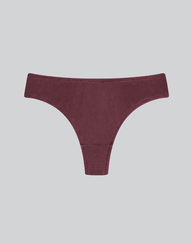Compostable Organic Cotton Thong (8 Color Options)