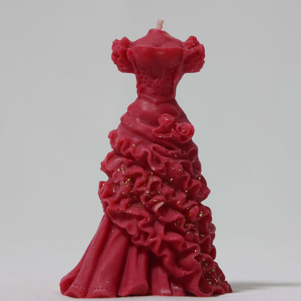 Coconut Soy Wax Ruffled Elegance Candle - Small