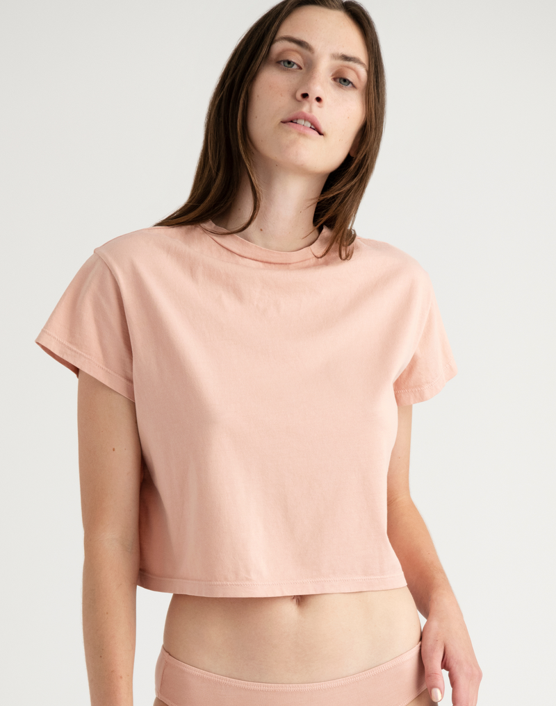 Compostable Organic Cotton Crop Top (9 Color Options)