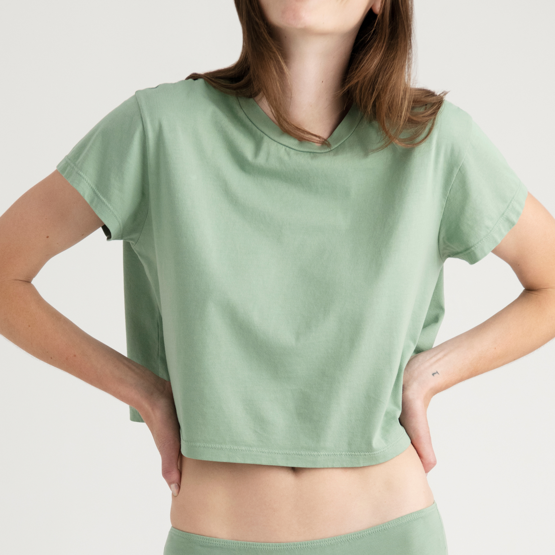 Compostable Organic Cotton Crop Top (9 Color Options)