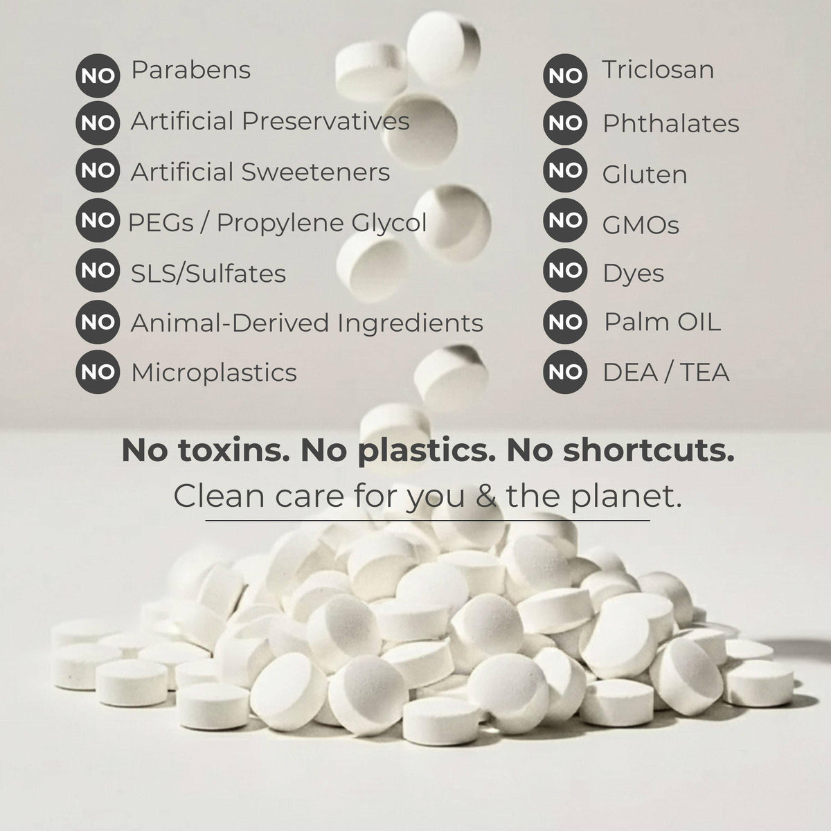 Fluoride-Free Yuzu Mint Toothpaste Tablets