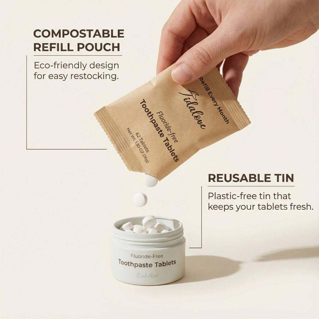 Fluoride-Free Yuzu Mint Toothpaste Tablets