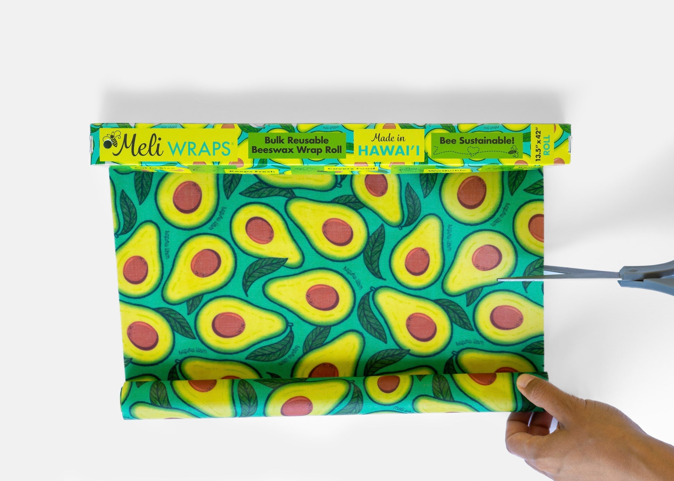 Meli Wraps Beeswax Food Wrap Roll - Avocado